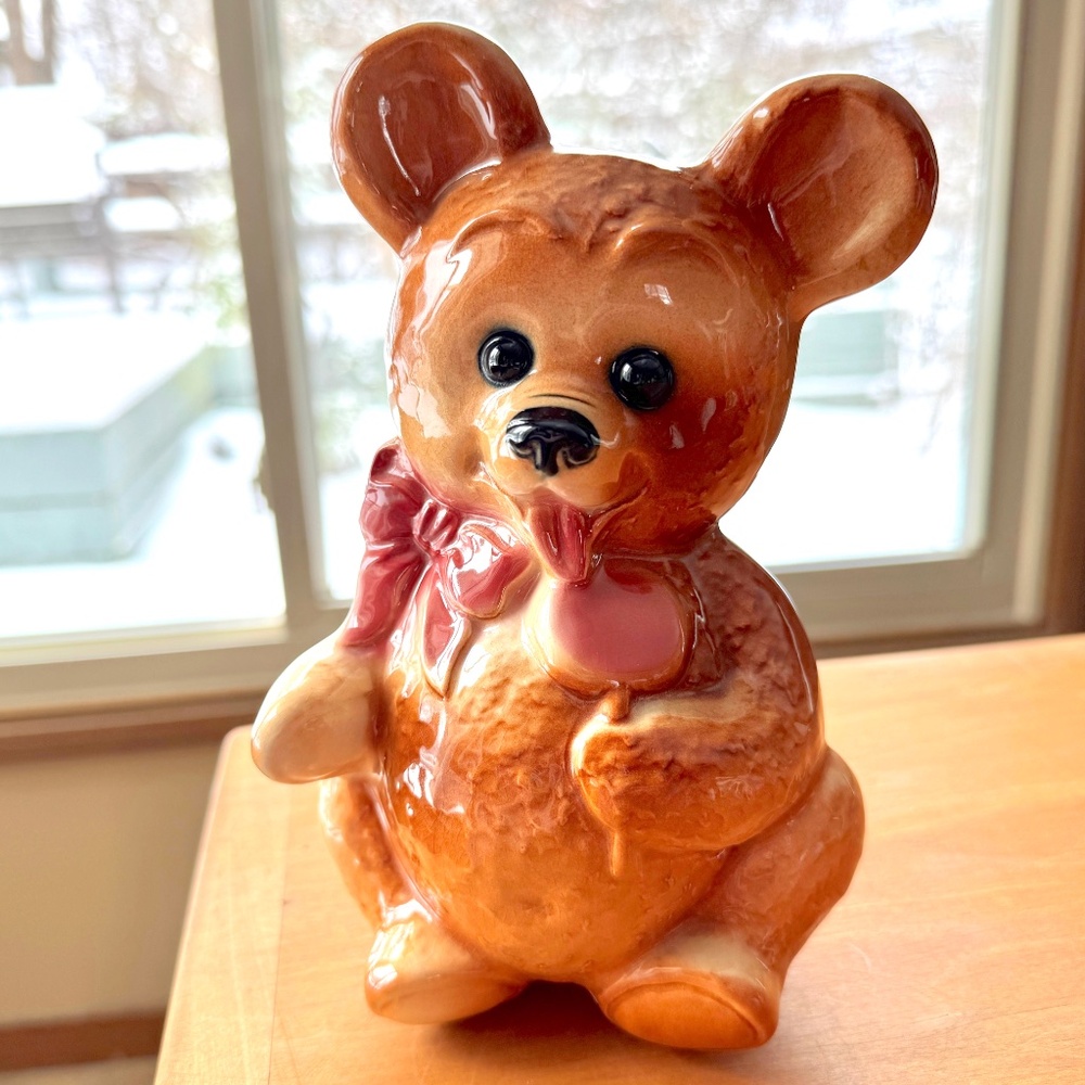 Vintage Bear Planter or Vase, Royal Copley